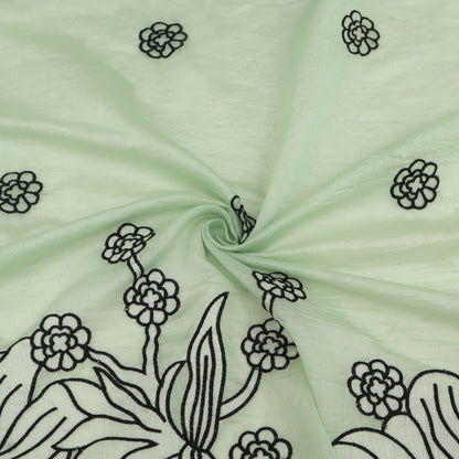 Mul Chanderi Embroidery Fabric