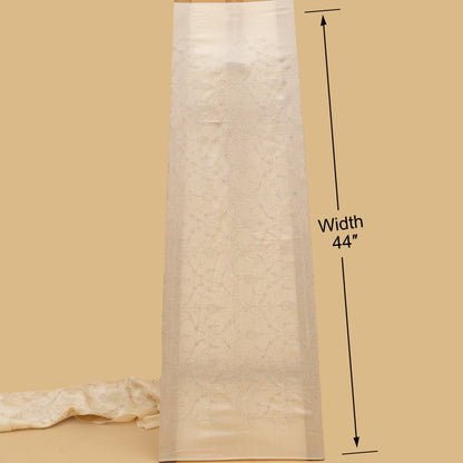 Slub Silk Embroidery Fabric