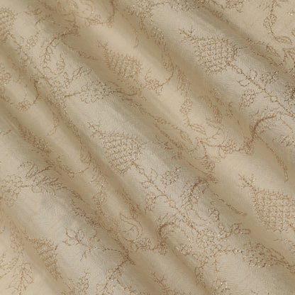 Slub Silk Embroidery Fabric