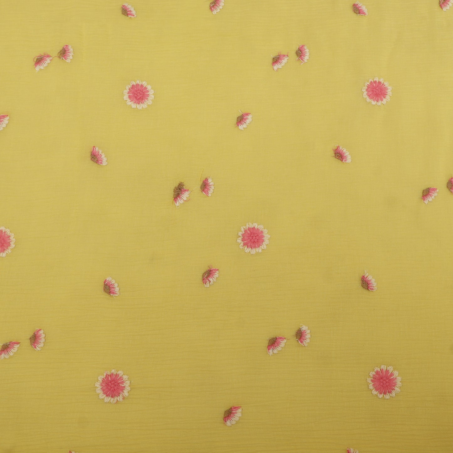 Crush Chanderi Embroidery Fabric