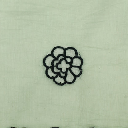 Mul Chanderi Border Embroidery Fabric
