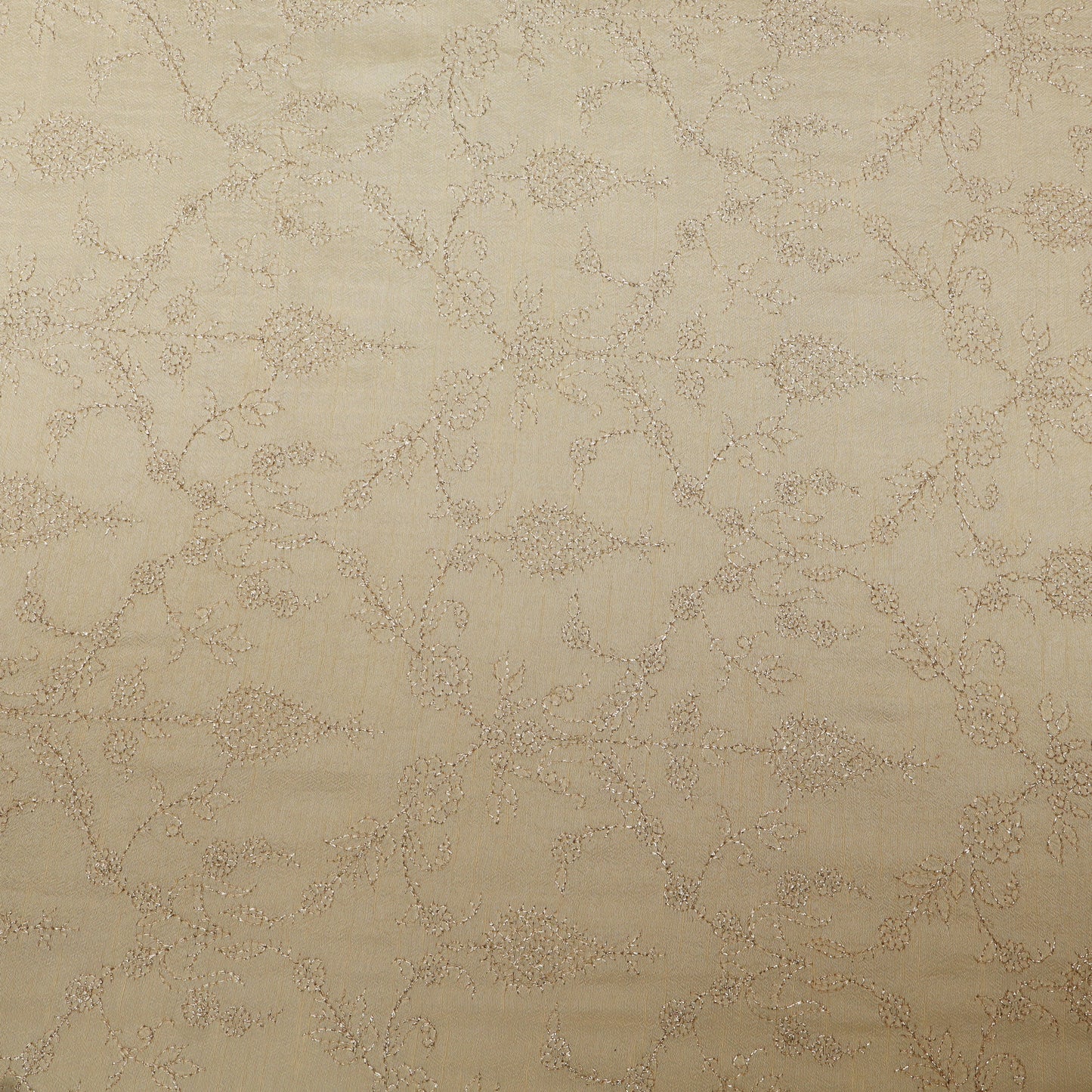 Slub Silk Embroidery Fabric