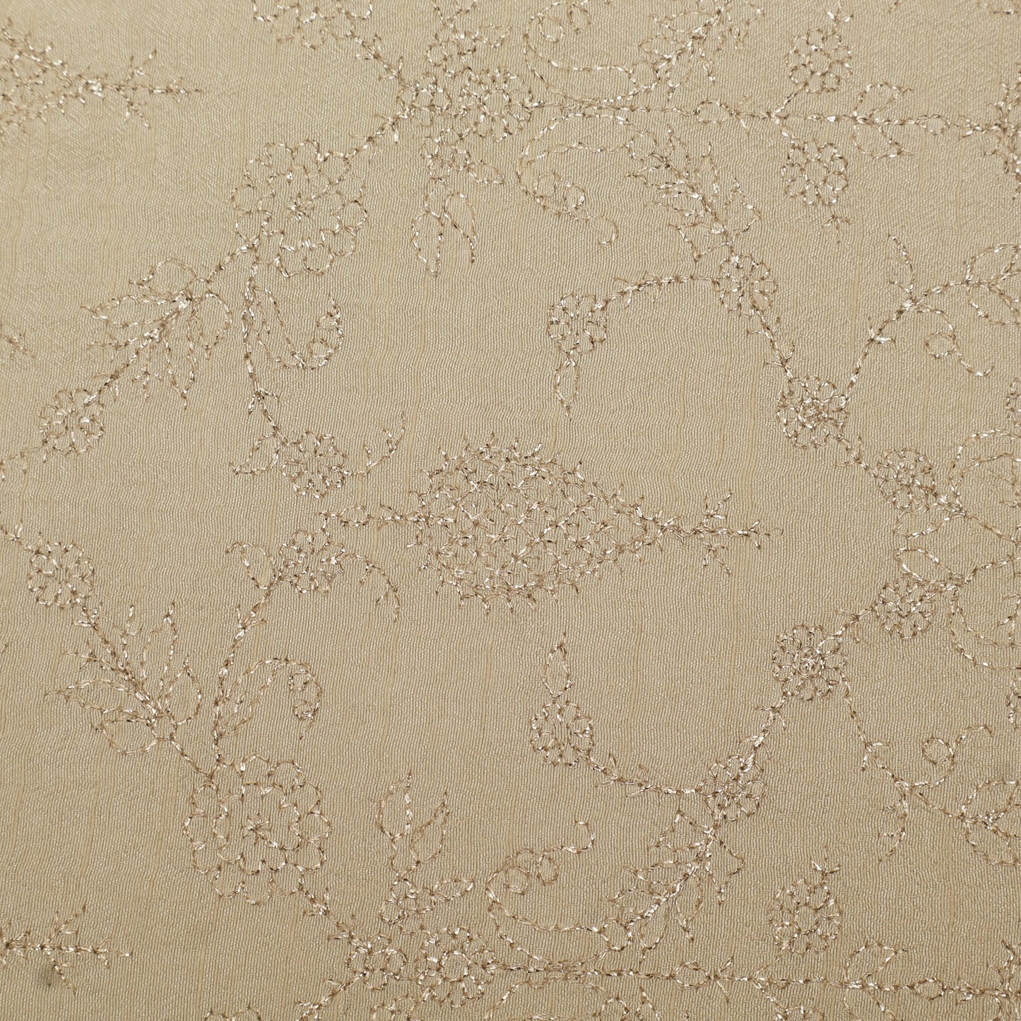 Slub Silk Embroidery Fabric