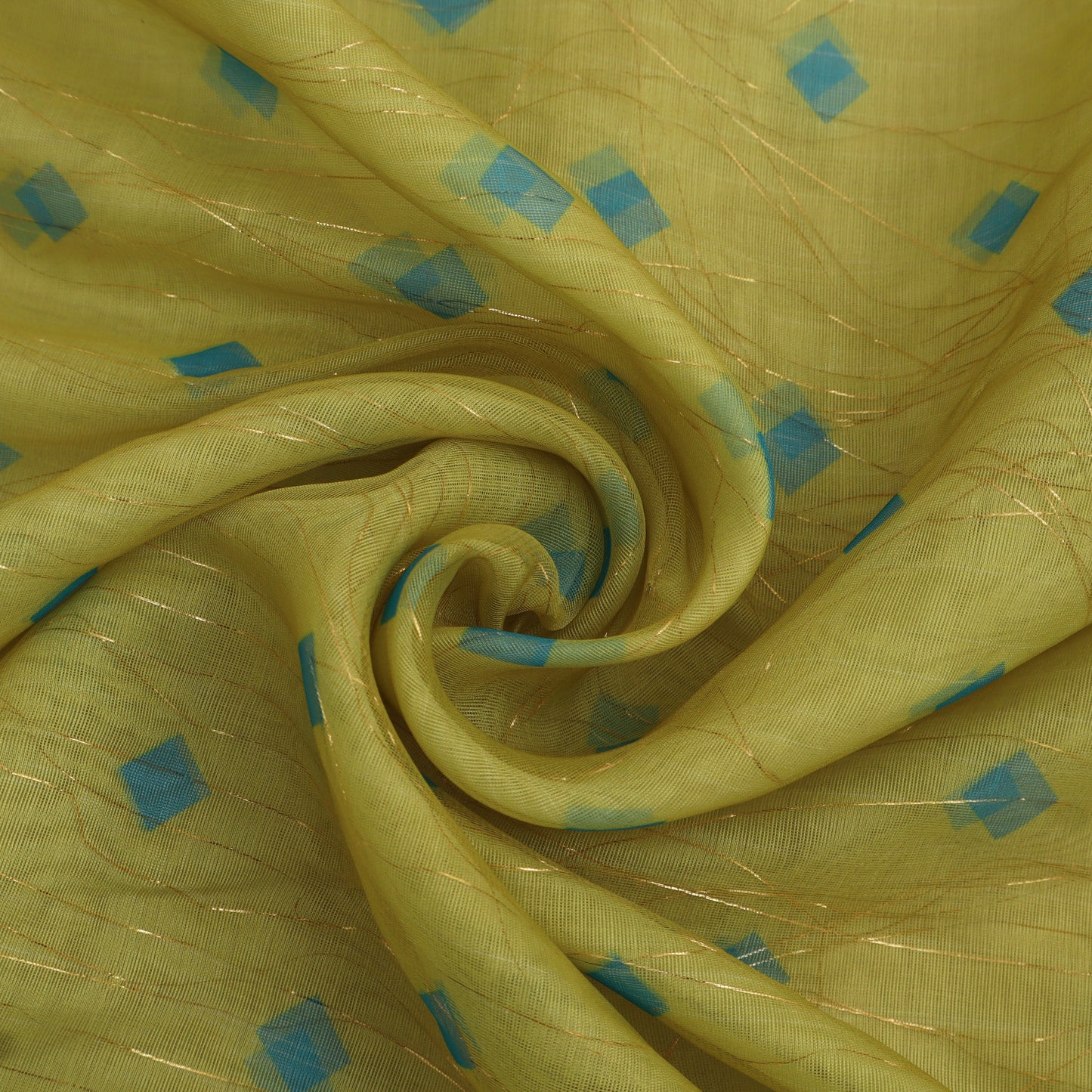 Multicolor Organza Lurex Print Fabric