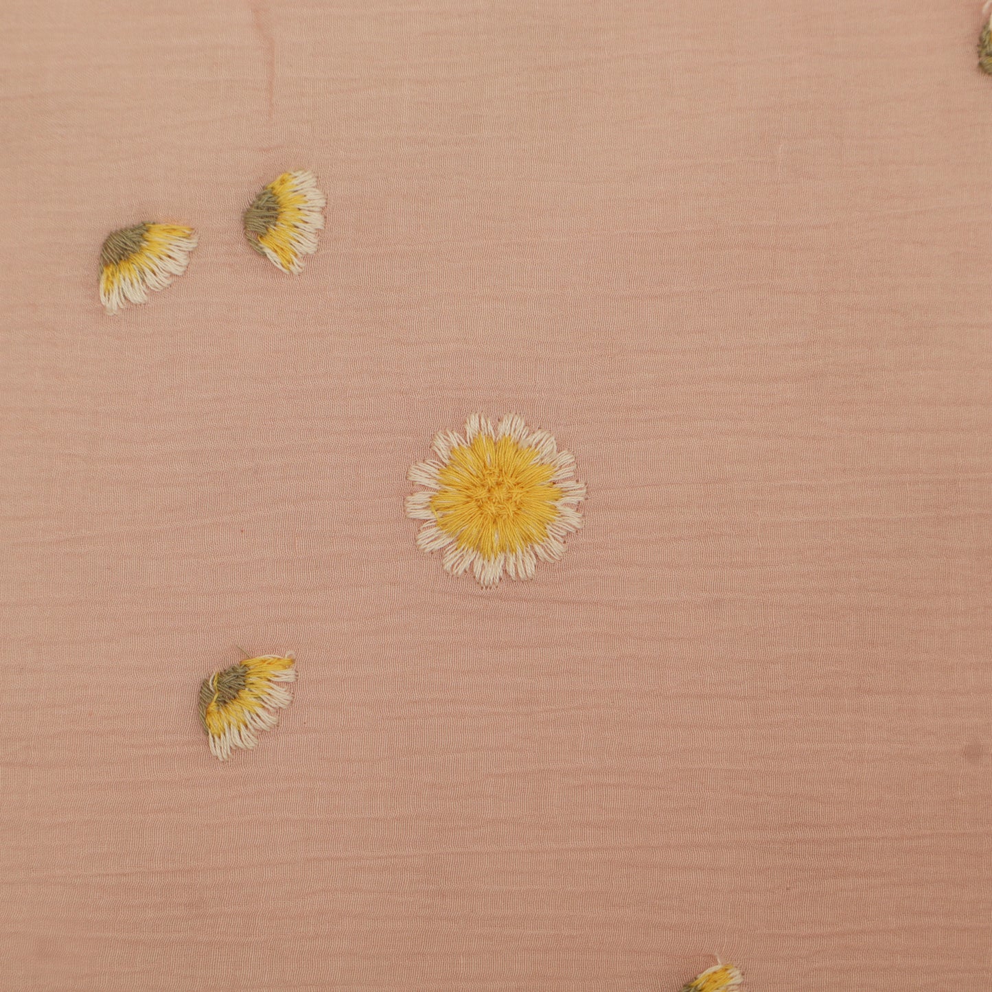 Crush Chanderi Embroidery Fabric