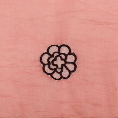 Mul Chanderi Border Embroidery Fabric