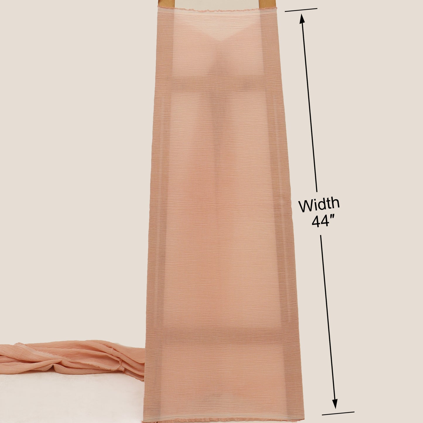 Crush Chanderi Embroidery Fabric