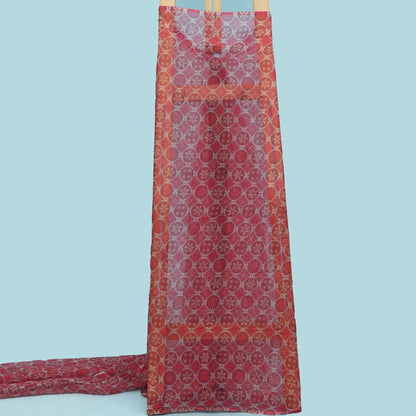 Multicolor Organza Print Fabric