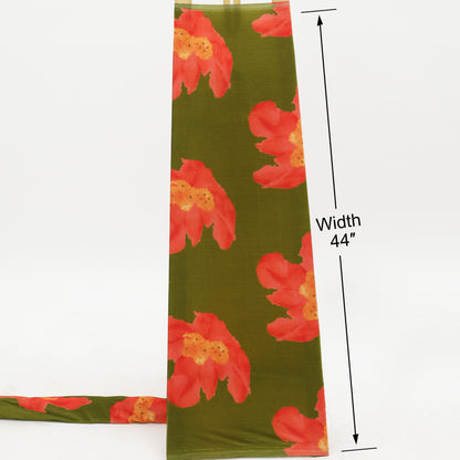 Floral Velvet Print Fabric