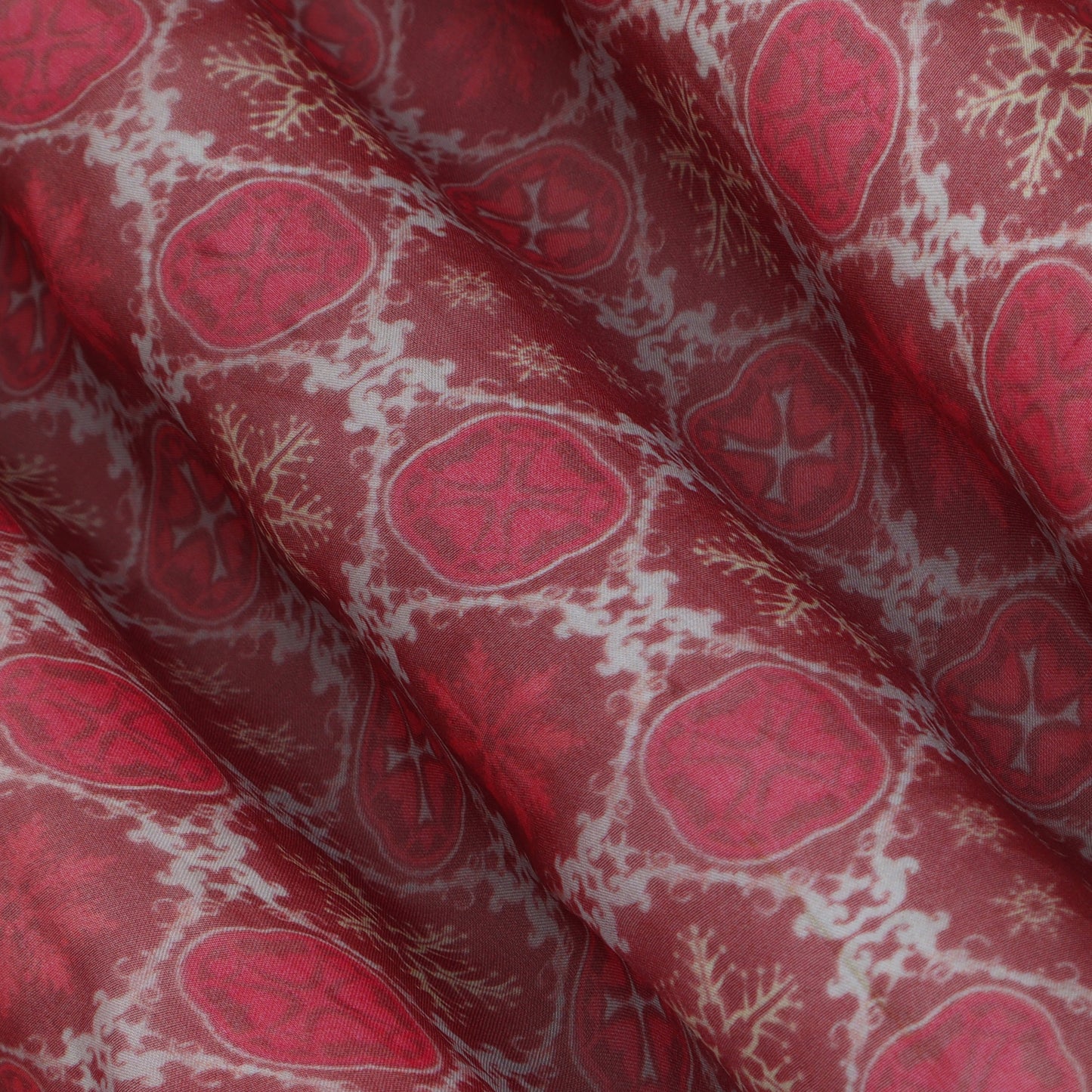 Multicolor Organza Print Fabric