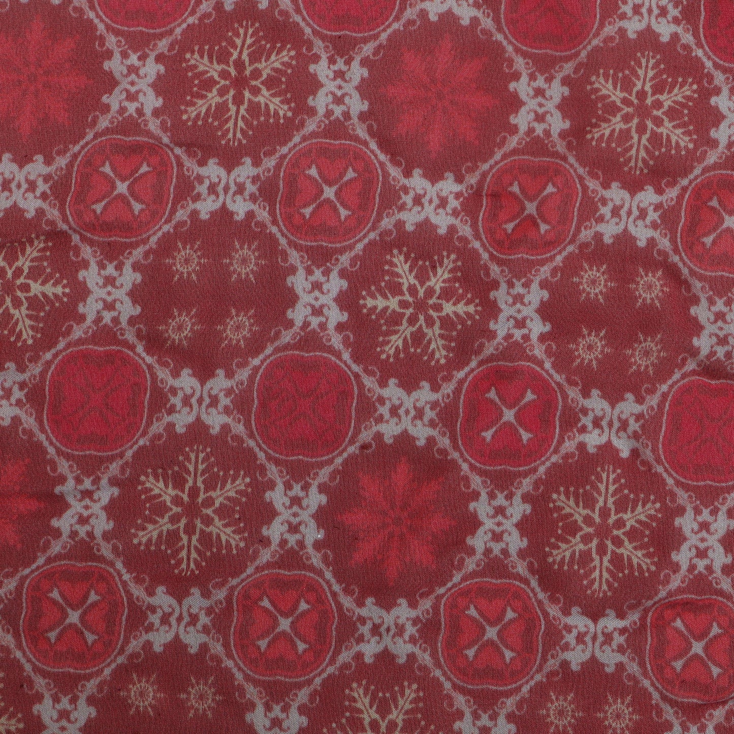 Multicolor Organza Print Fabric