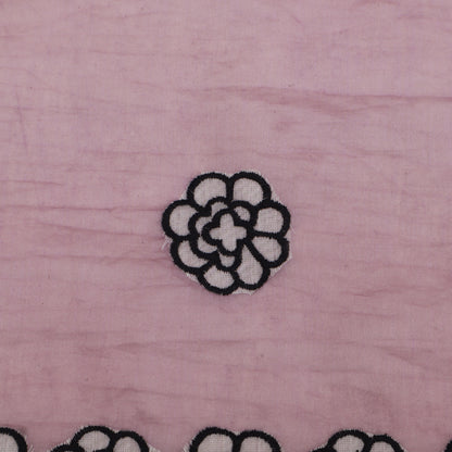 Mul Chanderi Border Embroidery Fabric