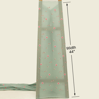 Crush Chanderi Embroidery Fabric