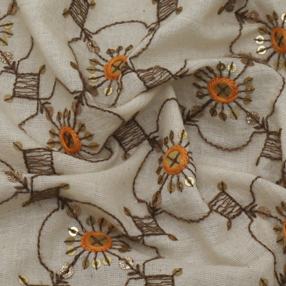 Colored Cotton Embroidery Fabric