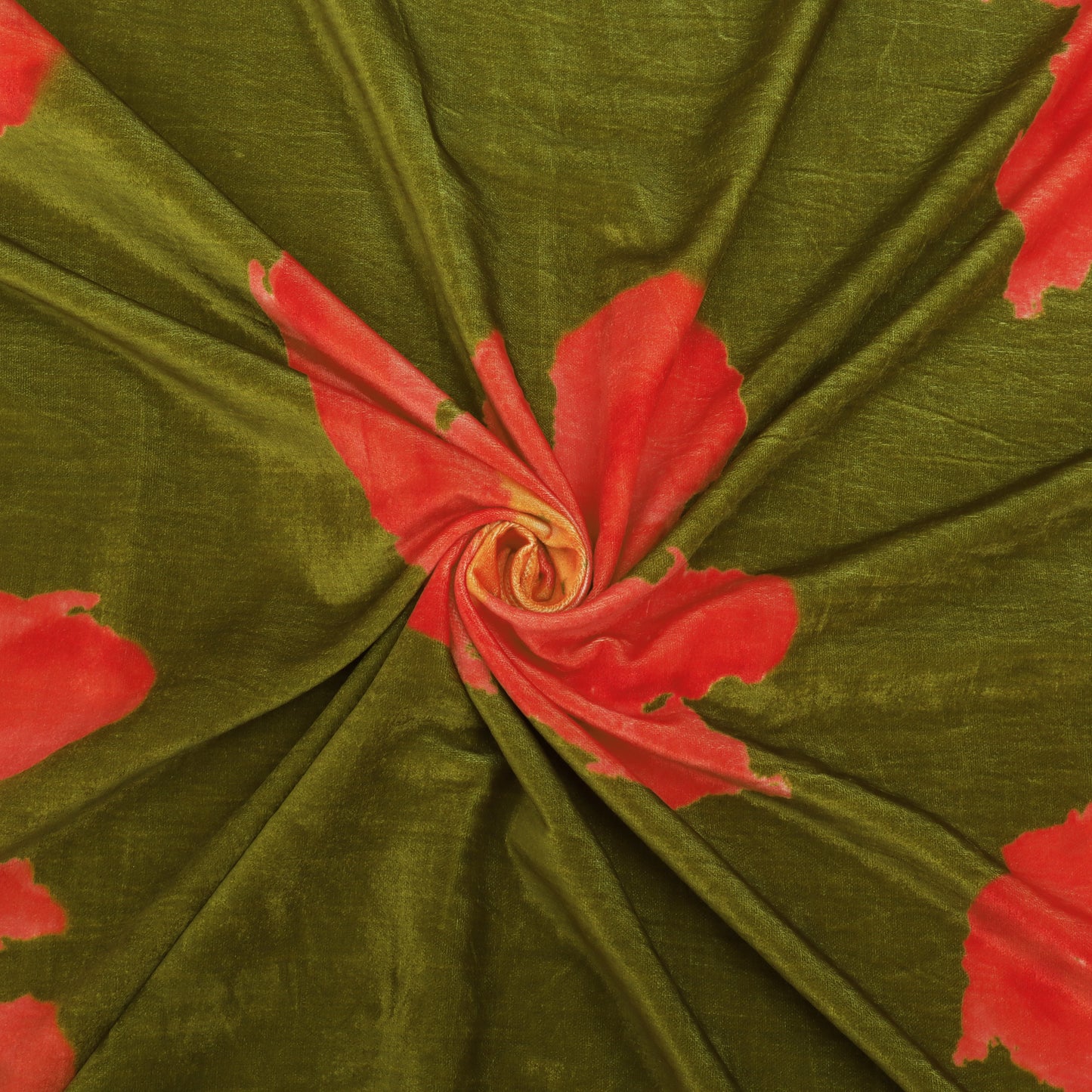 Floral Velvet Print Fabric