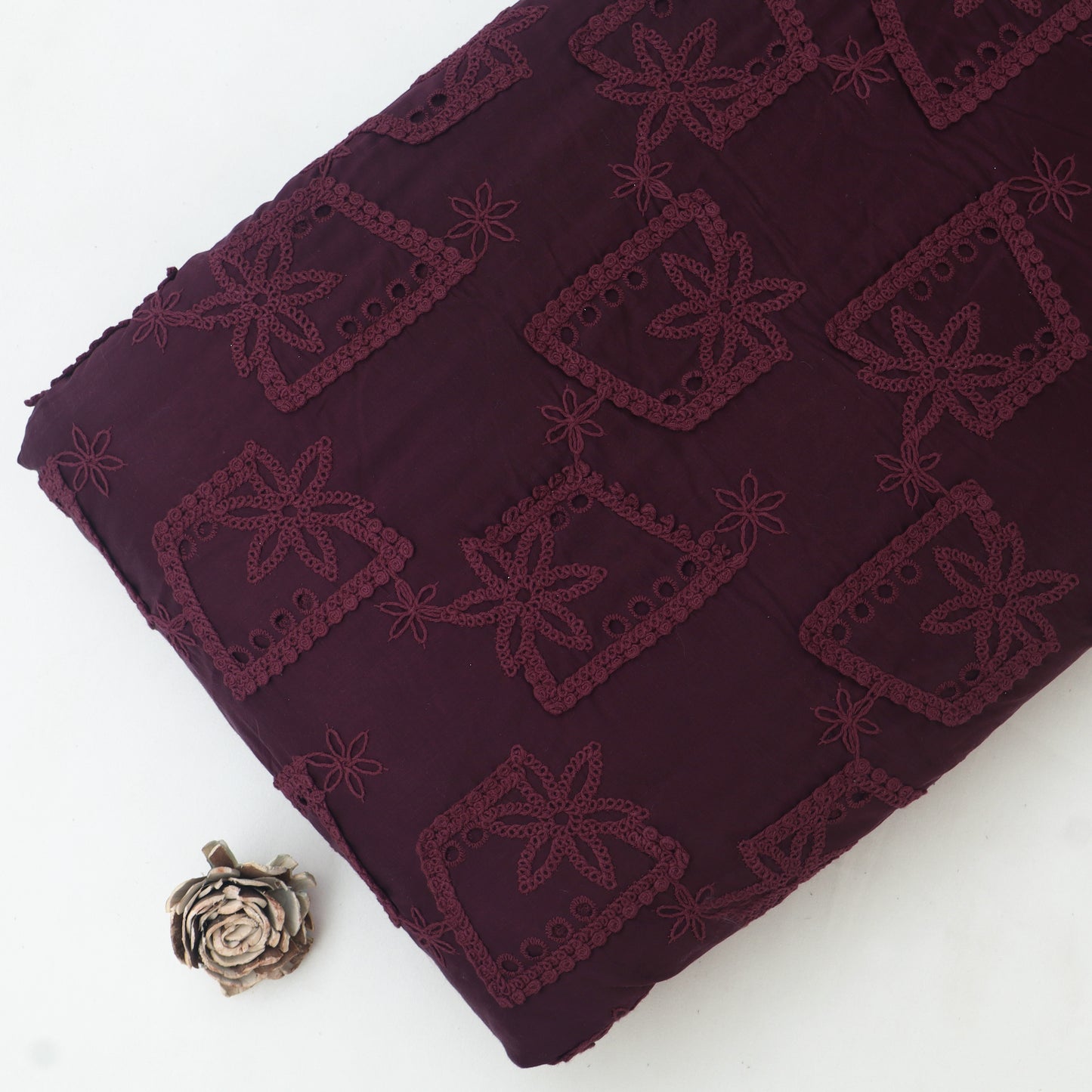 Chanderi Embroidery Fabric