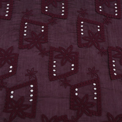 Chanderi Embroidery Fabric