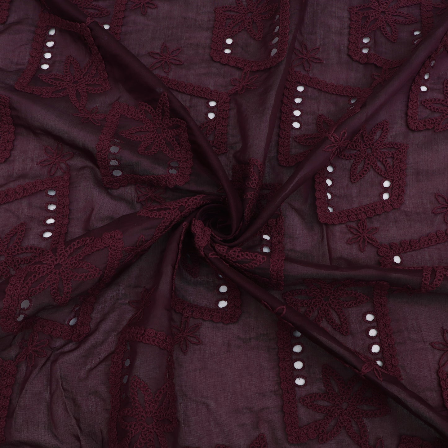 Chanderi Embroidery Fabric