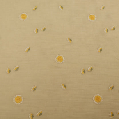 Crush Chanderi Embroidery Fabric
