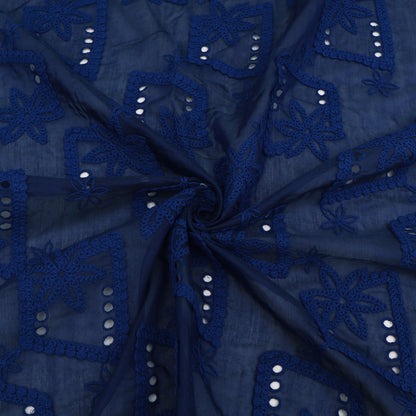 Chanderi Embroidery Fabric