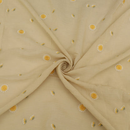 Crush Chanderi Embroidery Fabric