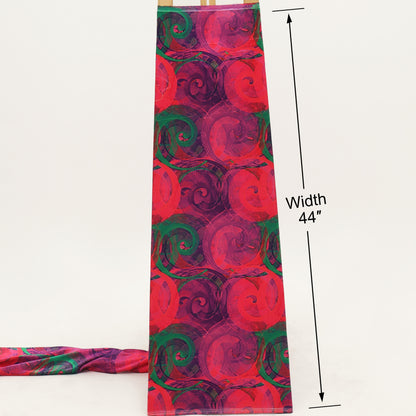 Abstract Velvet Print Fabric