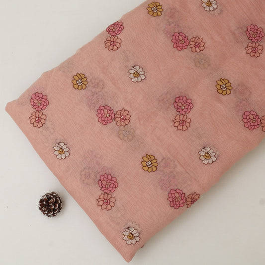 Chanderi Embroidery Fabric