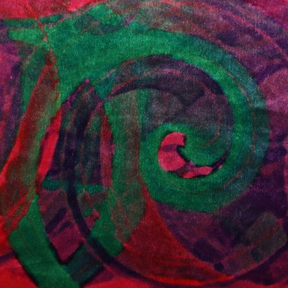 Abstract Velvet Print Fabric