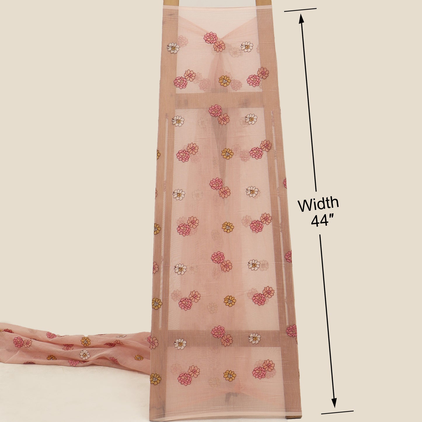 Chanderi Embroidery Fabric