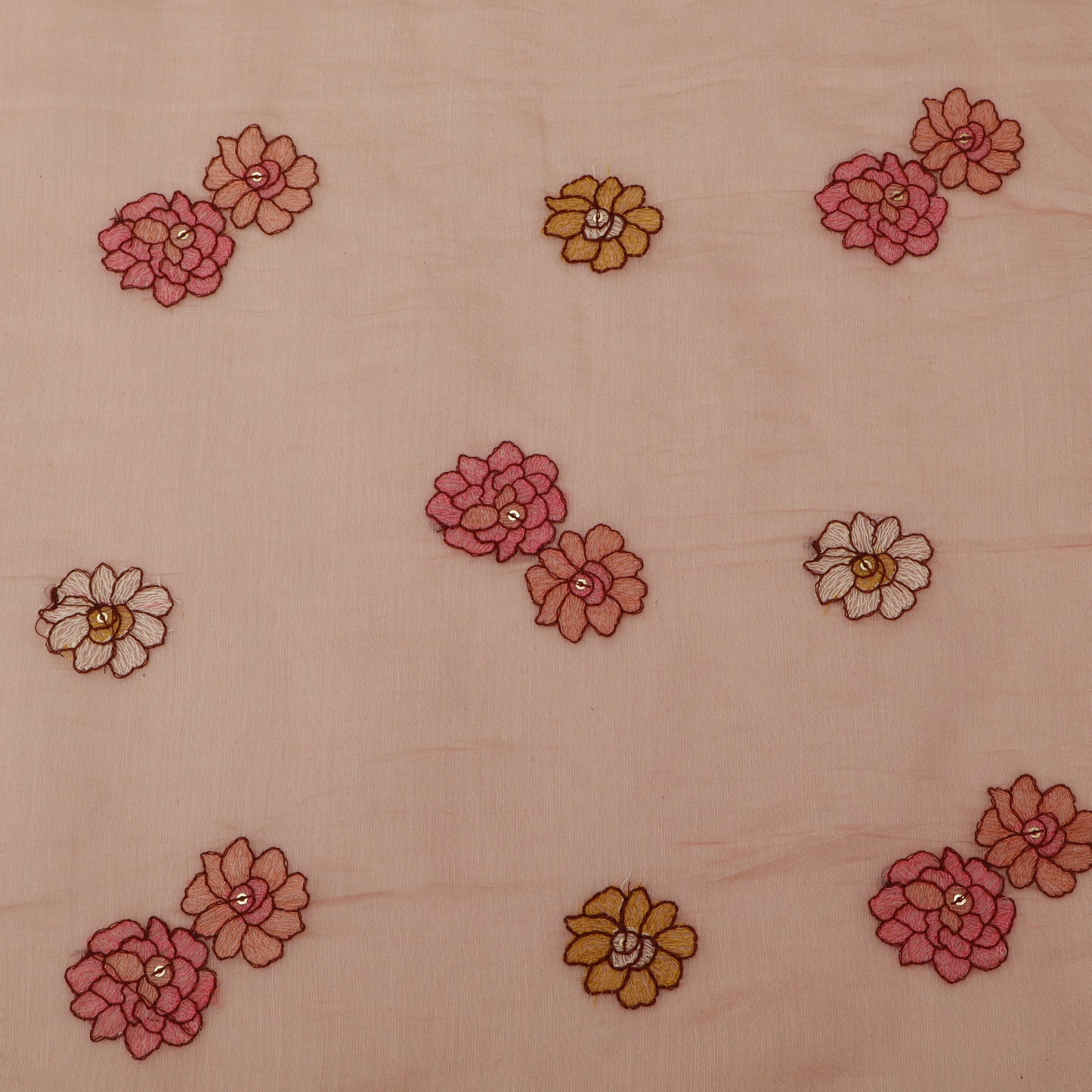 Chanderi Embroidery Fabric