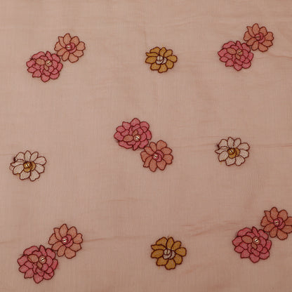 Chanderi Embroidery Fabric
