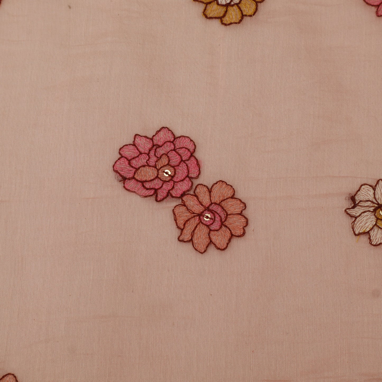 Chanderi Embroidery Fabric