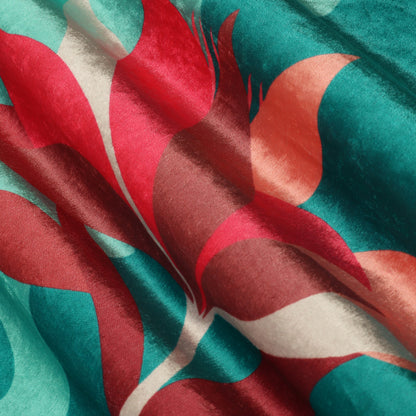 Floral Velvet Print Fabric