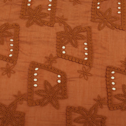 Chanderi Embroidery Fabric