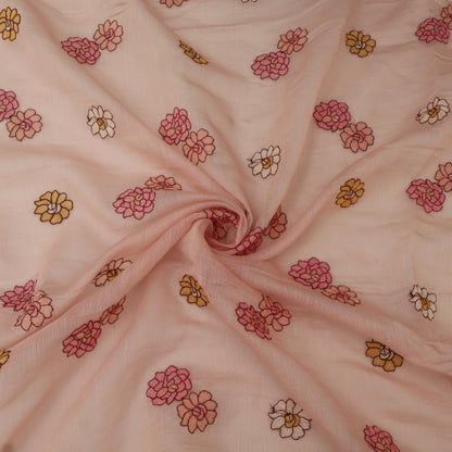 Chanderi Embroidery Fabric