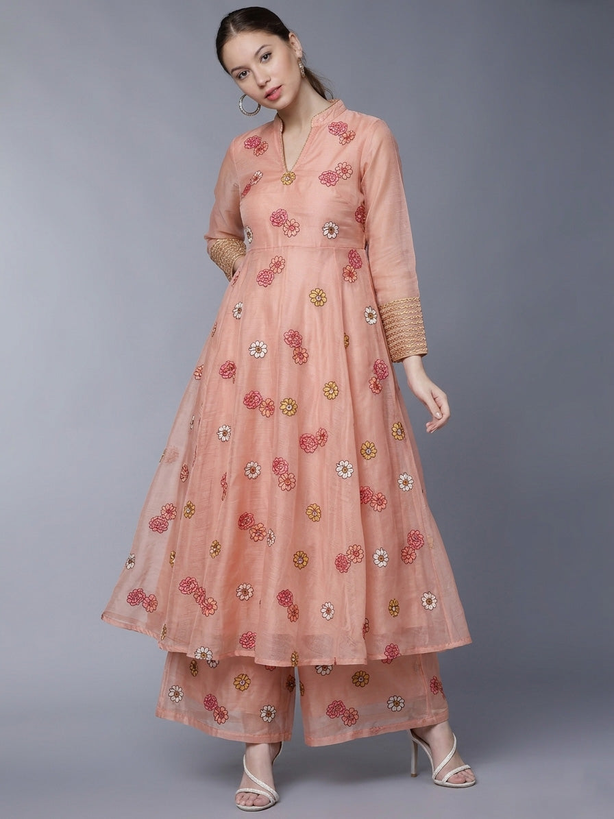Chanderi Embroidery Fabric