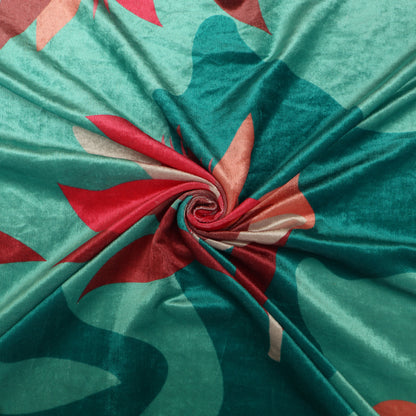 Floral Velvet Print Fabric