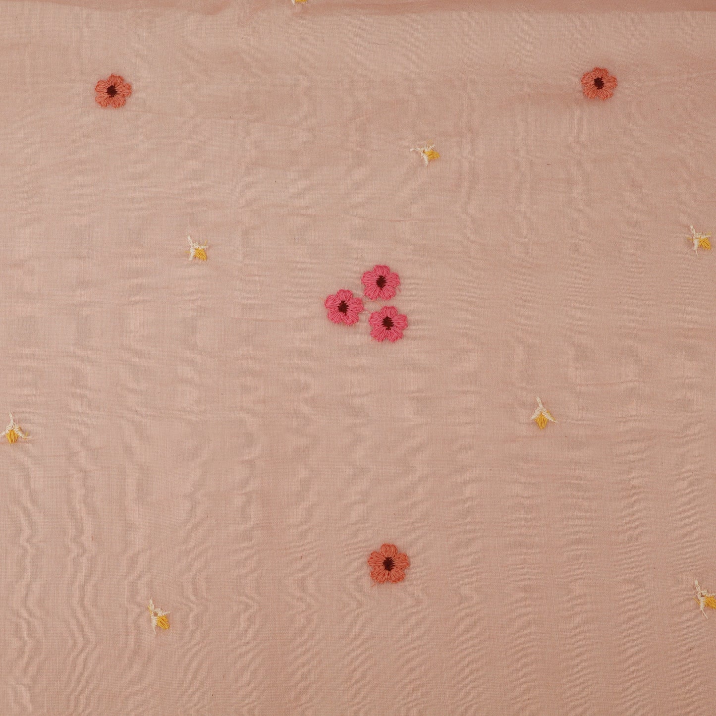 Chanderi Embroidery Fabric