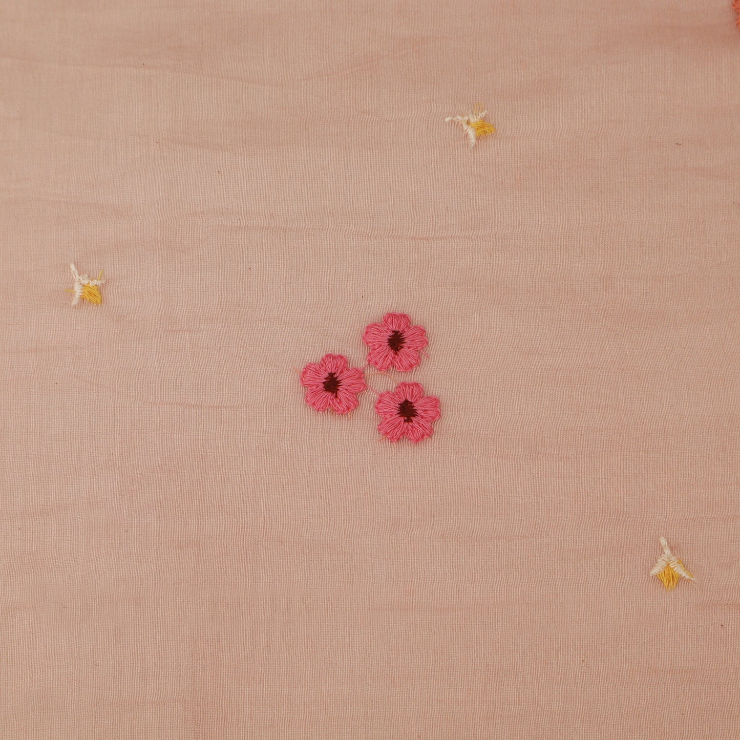 Chanderi Embroidery Fabric