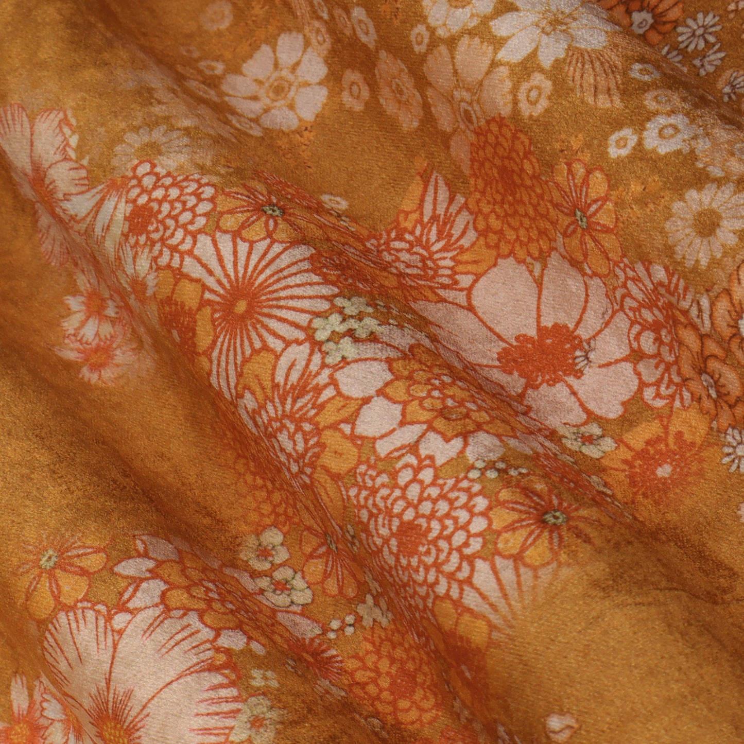 Floral Velvet Print Fabric