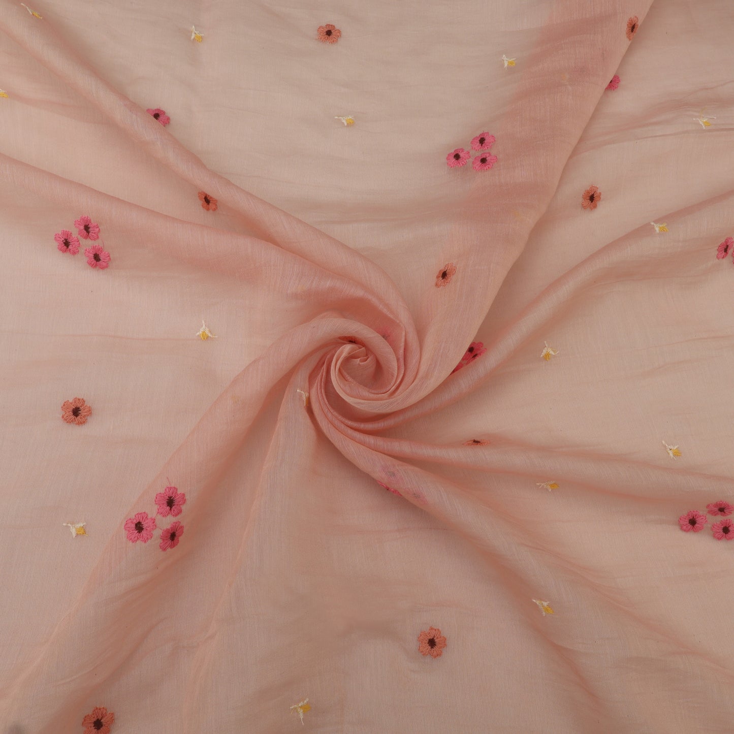 Chanderi Embroidery Fabric