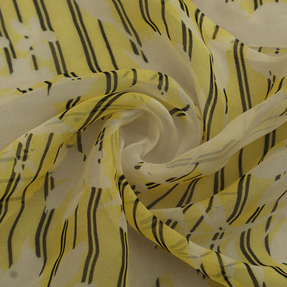 Multicolor Organza Print Fabric