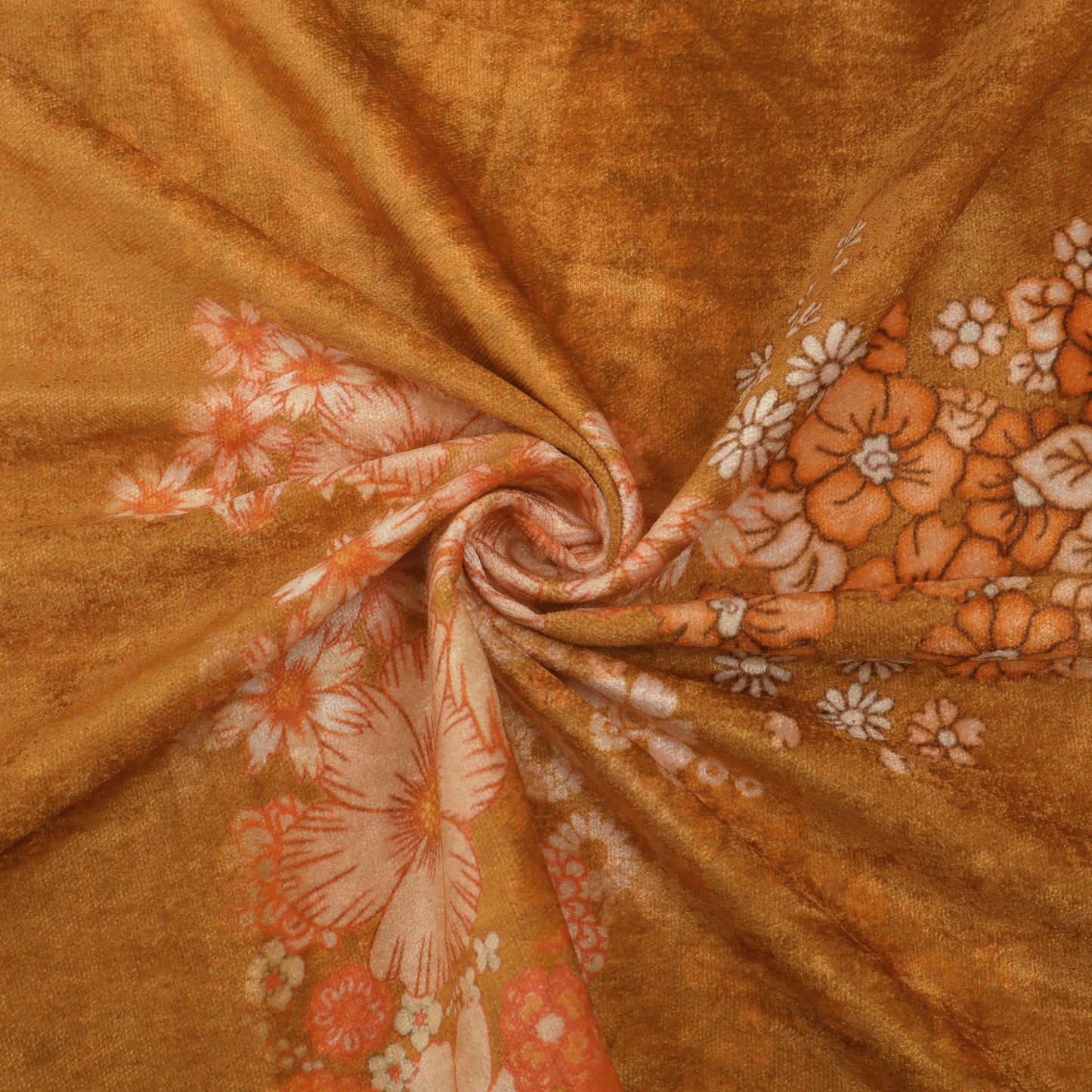 Floral Velvet Print Fabric
