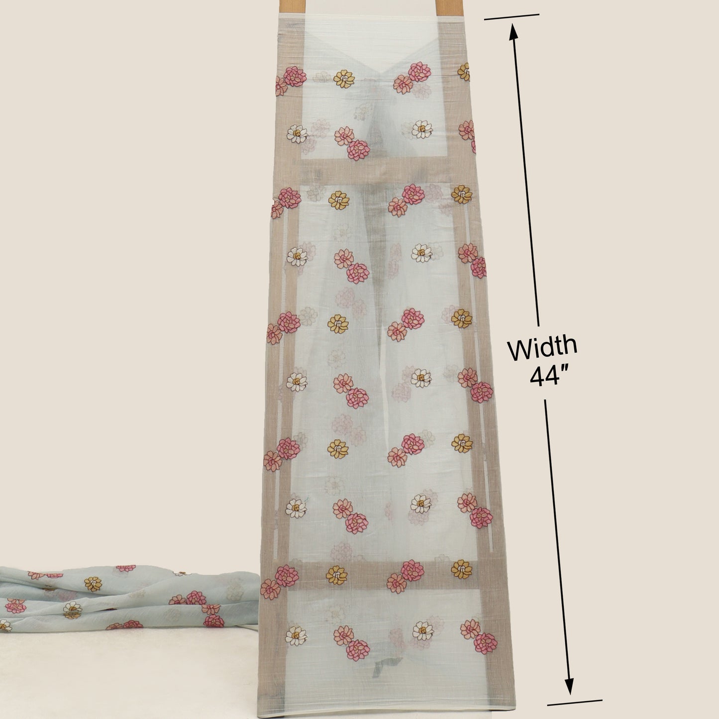 Chanderi Embroidery Fabric