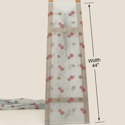 Chanderi Embroidery Fabric