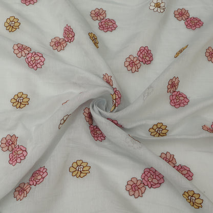 Chanderi Embroidery Fabric