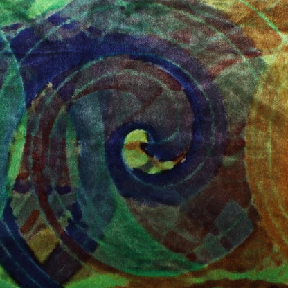 Abstract Velvet Print Fabric