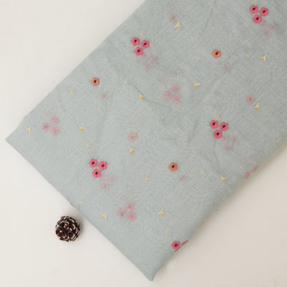 Chanderi Embroidery Fabric