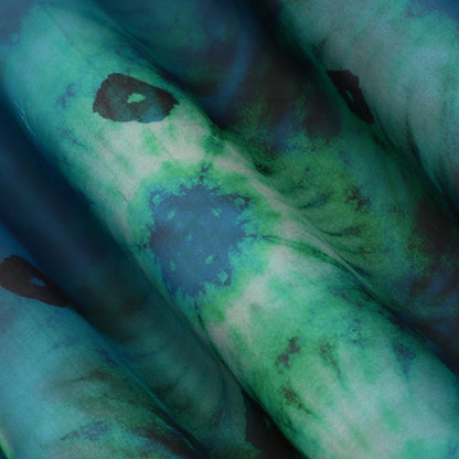 Multicolor Organza Print Fabric