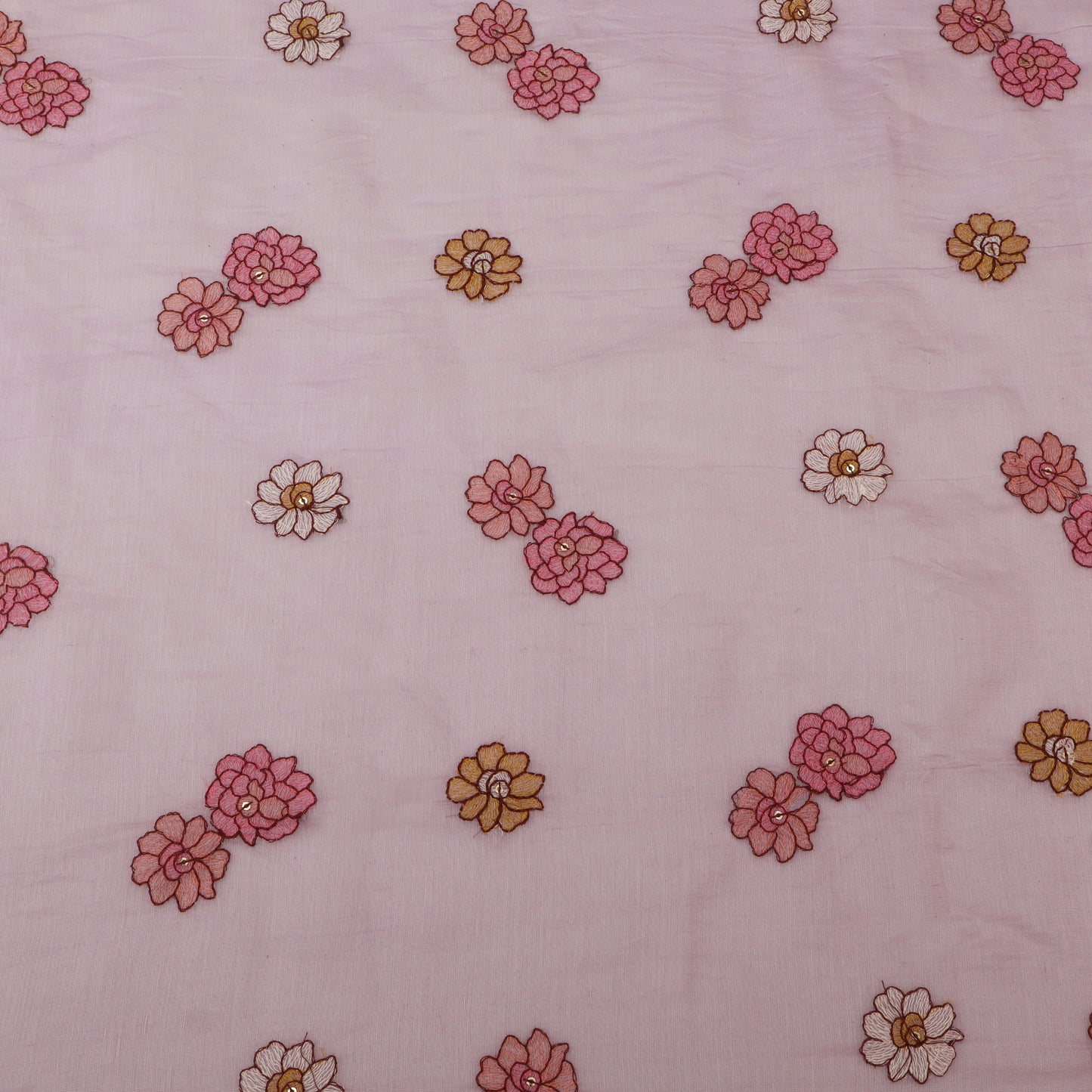 Chanderi Embroidery Fabric